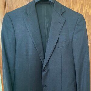 Ermenegildo Zegna Blazer - Black & Grey Stitching - 100% Wool - 40L U.S.